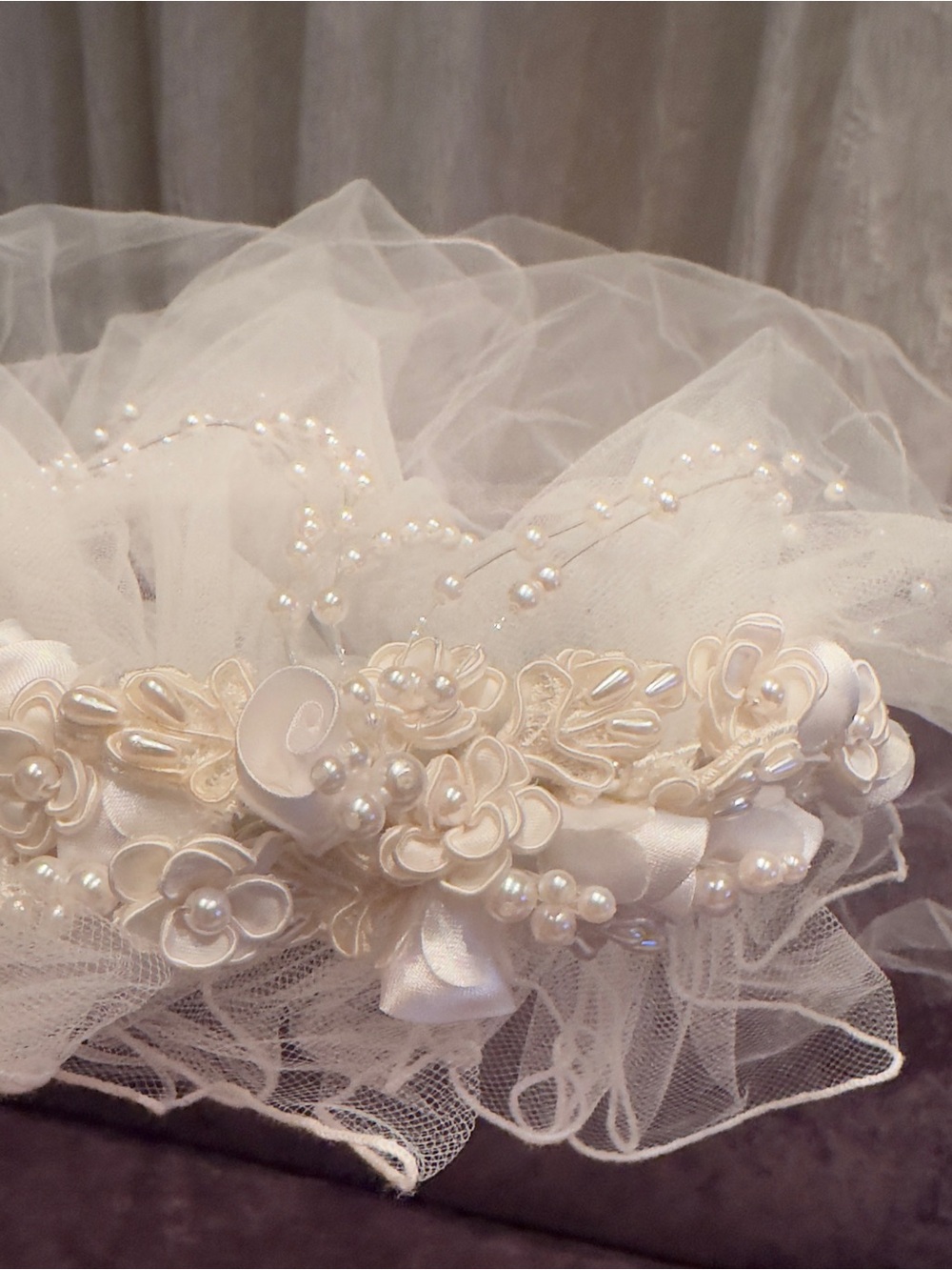 Floral Pearl Child’s Headpiece